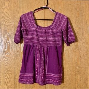 Boho Smocked Top